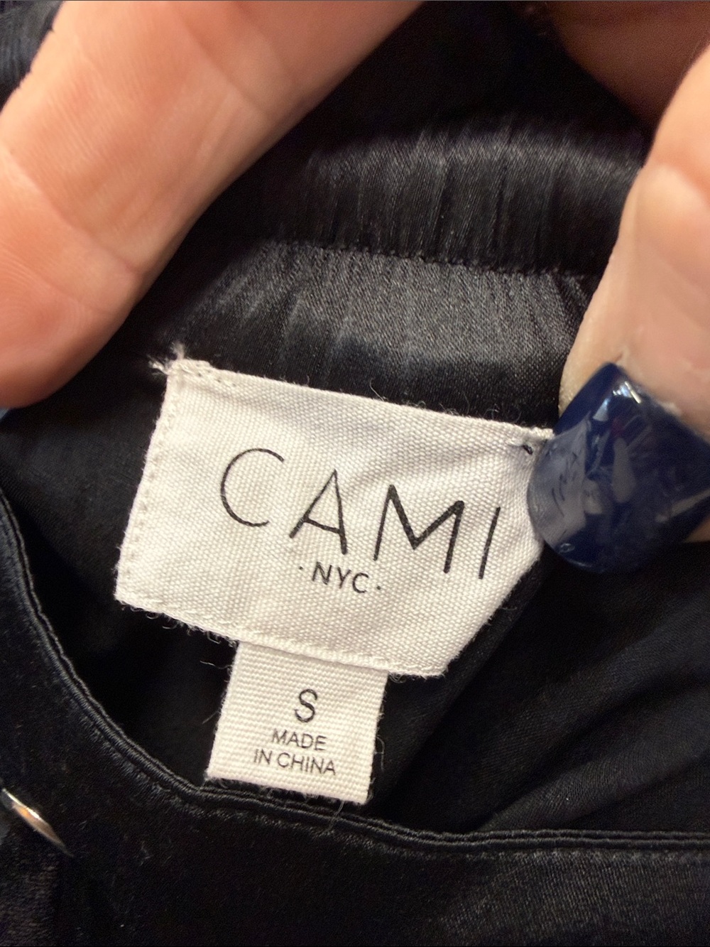 CAMI NYC Black Silk Elsie Cargo Jogger Size Small - Picture 9 of 12